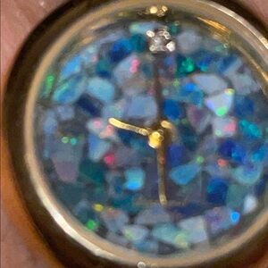 Vintage Blue & Mother of Pearl  Women's Watch  ( unknown if functional)
